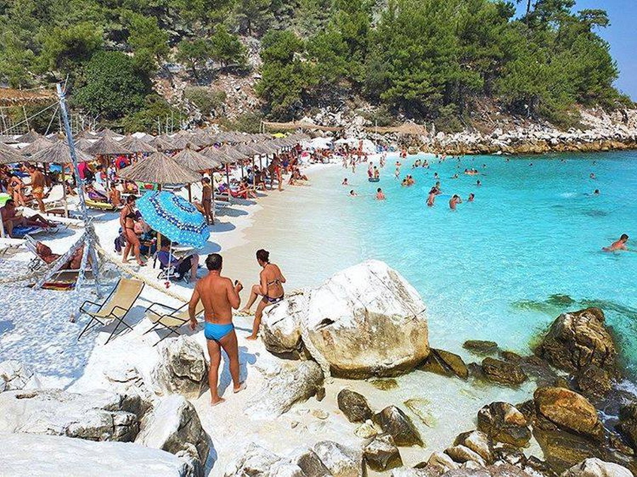  Mermerna plaža Saliara Tasos 